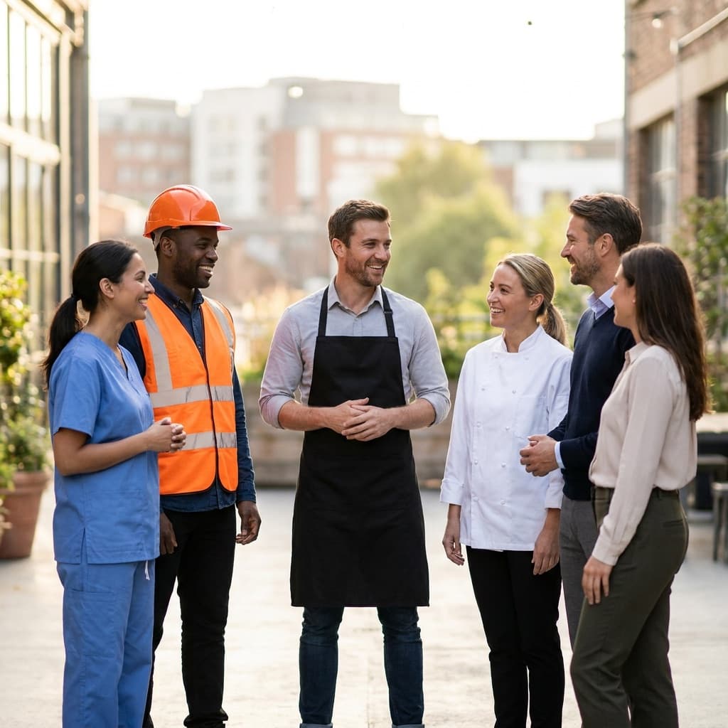 Professionals from healthcare, manufacturing, retail, hospitality, and other industries